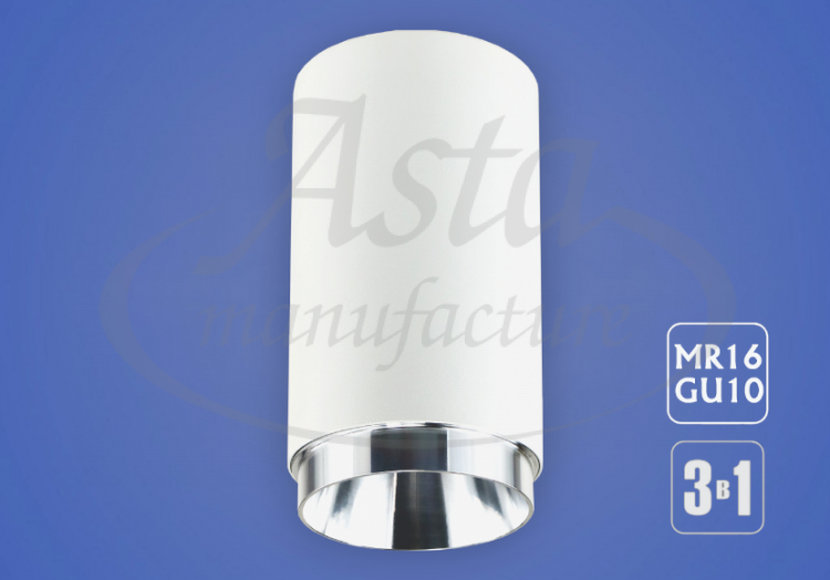 Светильник EKS ART INLAY MR16(GU10) накладной, белый Светильник EKS ART INLAY MR16(GU10) накладной, белый